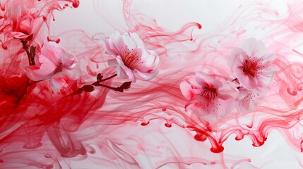 Blossom and Ink A Mesmerizing Fusion of Nature and Artistry