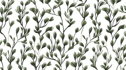 Seamless pattern with hand drawn monochrome differe