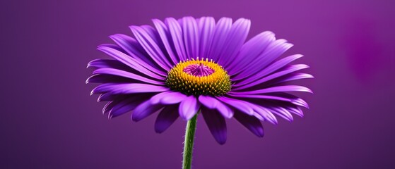 Obraz premium purple daisy flower