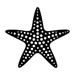 Starfish icon. Sea star fish marine life