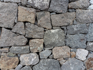Gray stone block wall texture