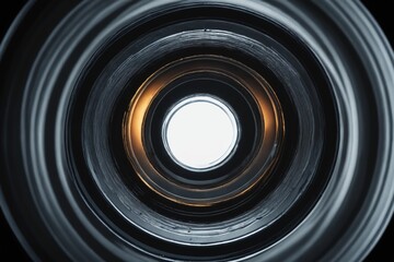 Optical Precision: Inside View of a Camera Lens