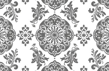 seamless pattern featuring traditional Indian motifs such as boho floral, textile printing. one solid and cohesive pattern.