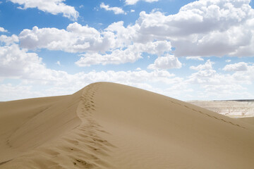 Fototapeta na wymiar Kazakhstan desertic landscape, Senek town area, Mangystau region