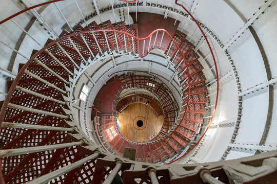 Georgia. Poti. The interior of the Poti lighthouse.