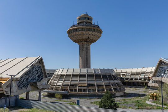 Armenia. Yerevan. The building of the old Zvartnots Airport terminal.