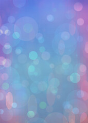 Blue bokeh vertical background for Banner, Poster, celebration, event and various design works