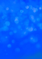 Blue bokeh vertical background for Banner, Poster, celebration, event and various design works
