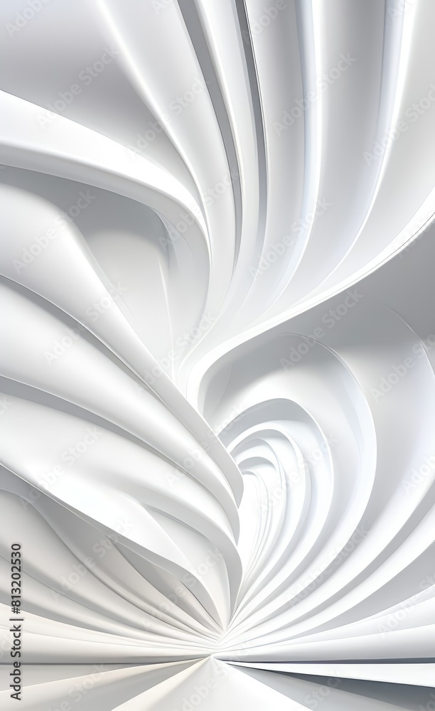 Poster black and white metallic color tone wavy lines futuristic abstract geometric shapes background.