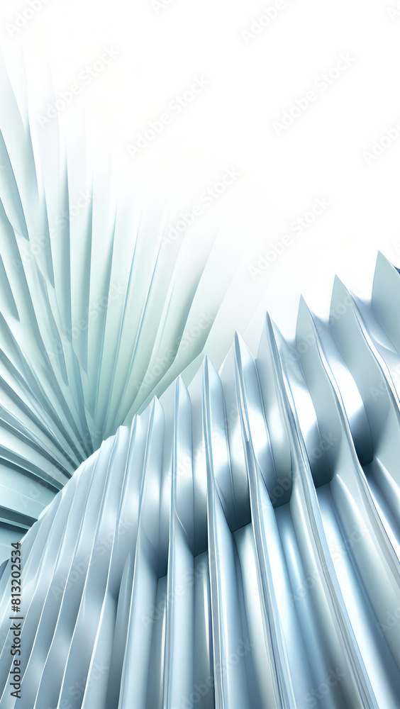 Poster black and white metallic color tone wavy lines futuristic abstract geometric shapes background.
