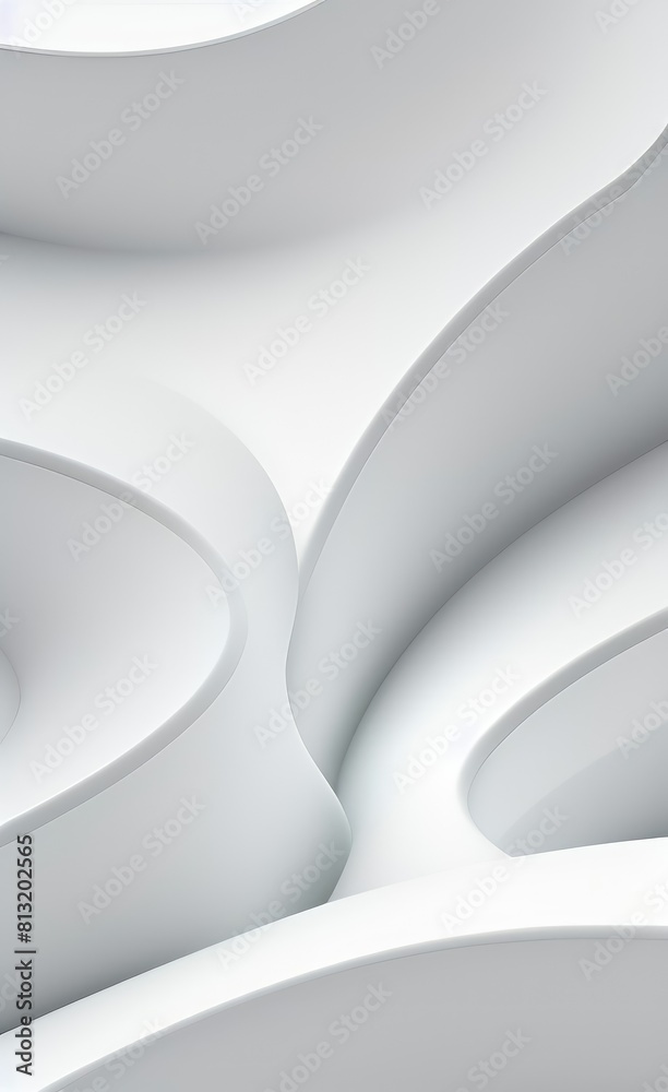 Poster black and white metallic color tone wavy lines futuristic abstract geometric shapes background.