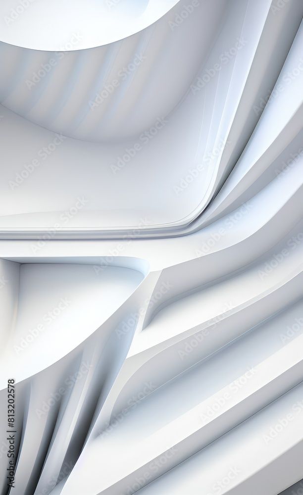 Poster black and white metallic color tone wavy lines futuristic abstract geometric shapes background.