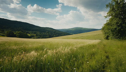Obraz premium Picture of bright, picturesque landscapes, nature pictures, summer vacations, countryside, nature
