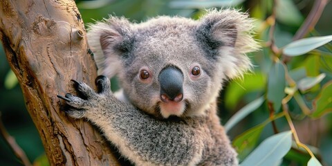 Obraz premium young koala cub