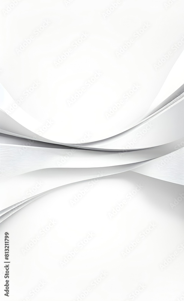 Poster black and white metallic color tone wavy lines futuristic abstract geometric shapes background.