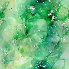 Artistic depiction of water bubbles in a watercolor style, blending cool hues and light textures to evoke the freshness of nature