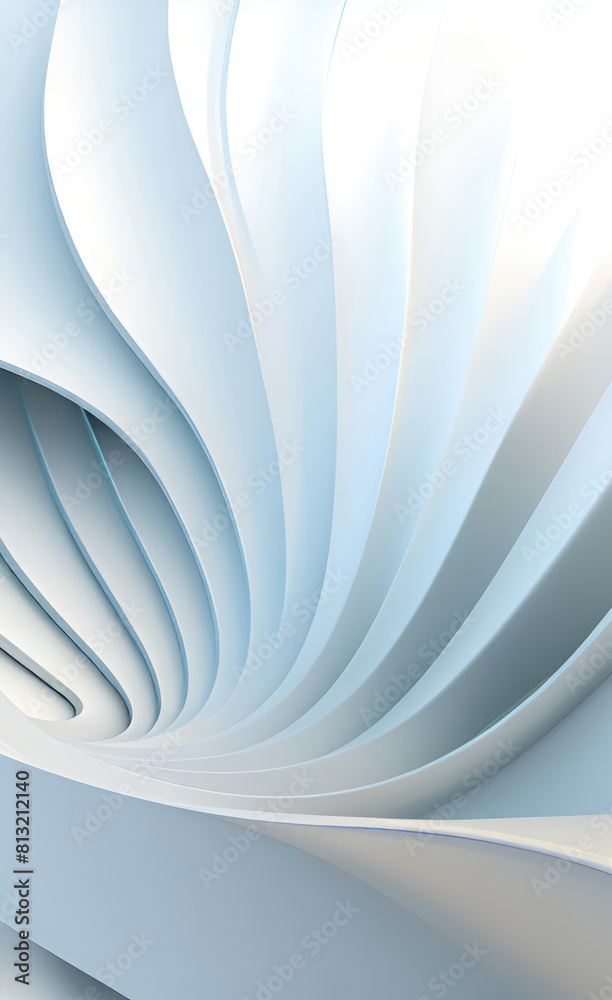 Poster black and white metallic color tone wavy lines futuristic abstract geometric shapes background.