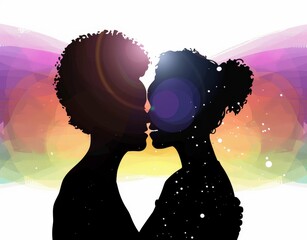 LGBTQIA+ Community Members Embracing And Sharing Love And Support During Pride Month  - obrazy, fototapety, plakaty