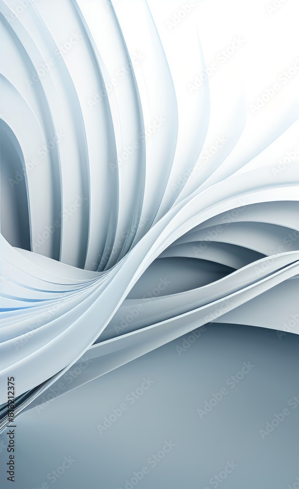 Poster black and white metallic color tone wavy lines futuristic abstract geometric shapes background.