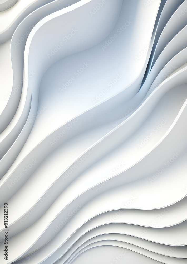 Poster black and white metallic color tone wavy lines futuristic abstract geometric shapes background.