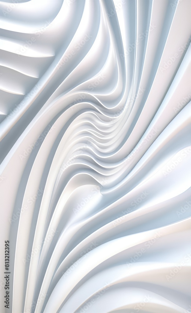 Poster black and white metallic color tone wavy lines futuristic abstract geometric shapes background.