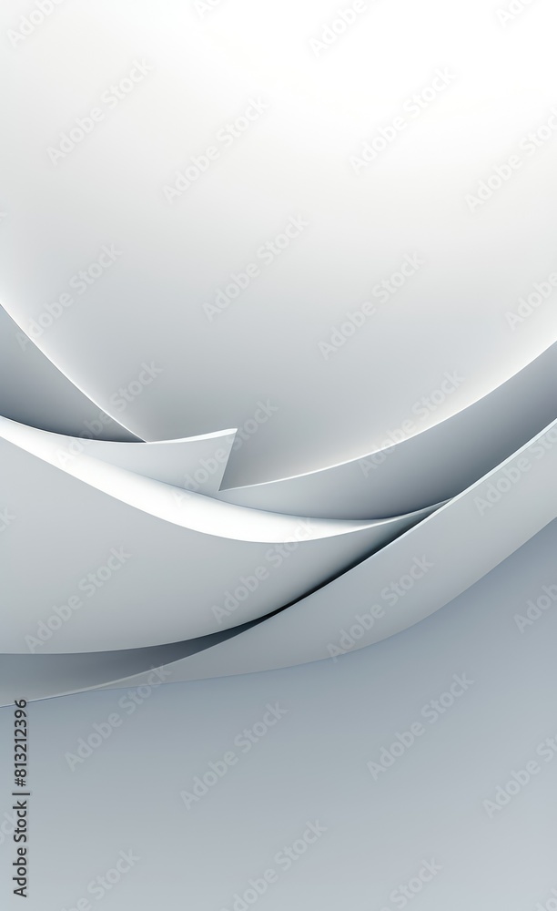 Poster black and white metallic color tone wavy lines futuristic abstract geometric shapes background.