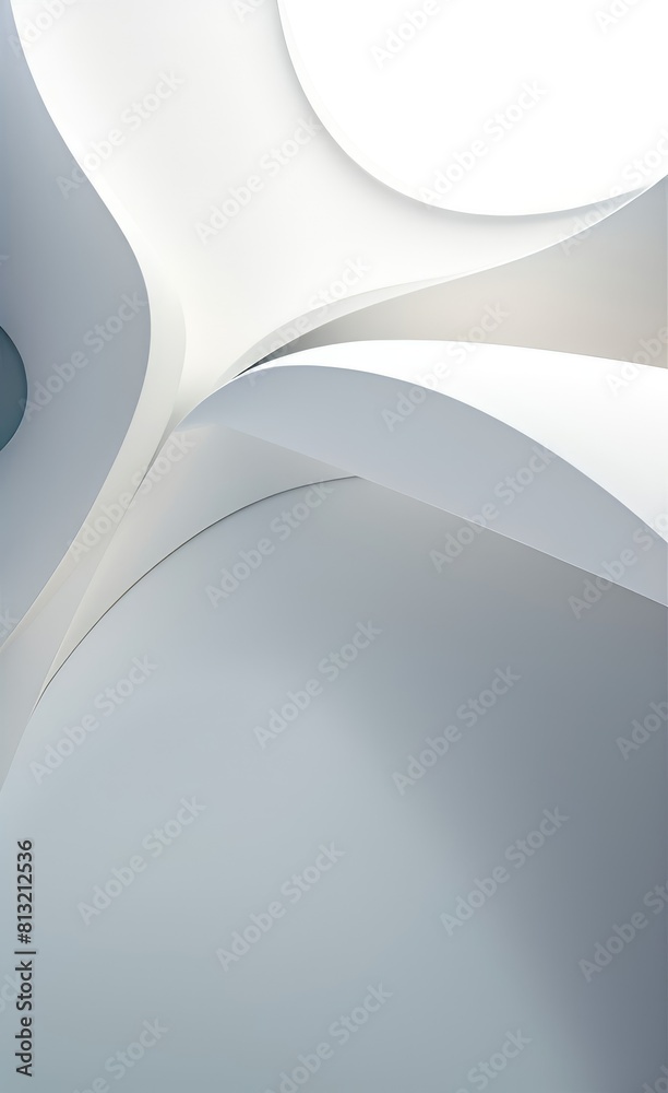 Poster black and white metallic color tone wavy lines futuristic abstract geometric shapes background.