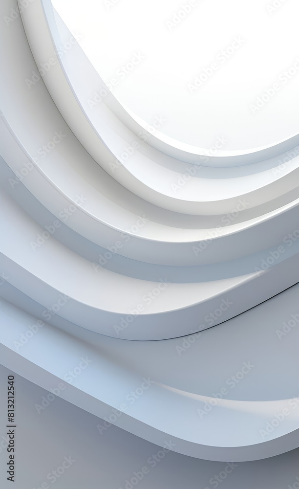 Poster black and white metallic color tone wavy lines futuristic abstract geometric shapes background.