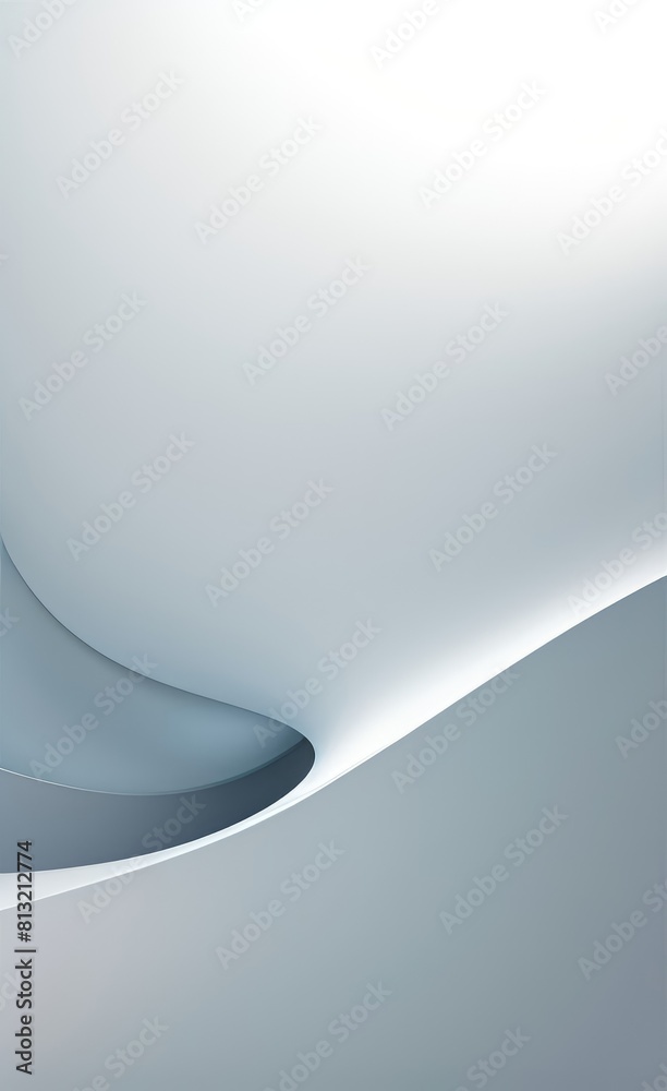 Poster black and white metallic color tone wavy lines futuristic abstract geometric shapes background.