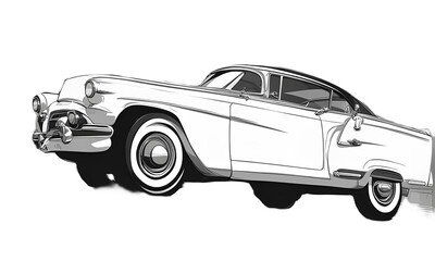 Fototapeta premium Take a drive in a cool car.