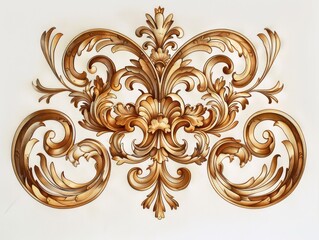 baroque filigree designs in browns and golds