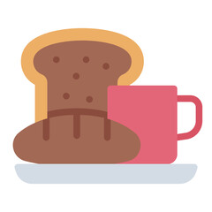 Breakfast meal icon