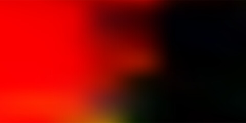 Light green, red vector abstract blur backdrop.
