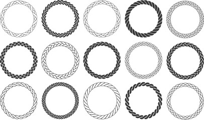 Round rope shapes collection