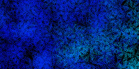 Dark blue vector template with wry lines.