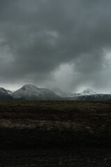 clouds over the mountain