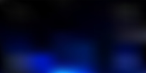 Dark blue vector abstract blur backdrop.