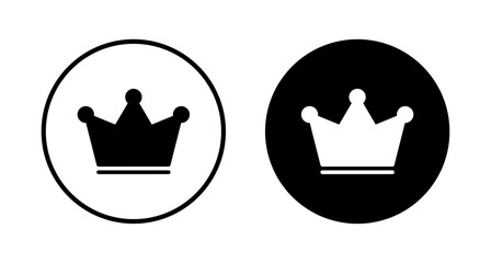 Crown Icon vector isolated on white background. Crown symbol. Crown vector icon