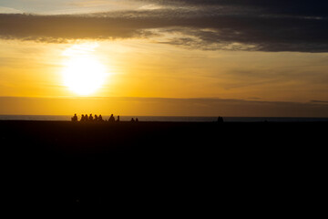Atardecer en las playas de Porto Portugal