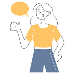 People Talking Illustration