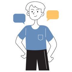 People Talking Illustration