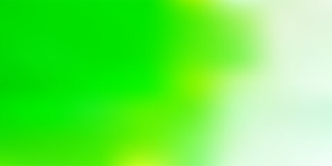 Light green vector gradient blur pattern.
