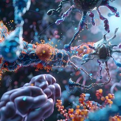 Molecular Model of Insulin and Neurotransmitter Receptor Interaction in the Brain