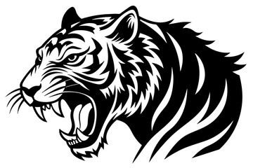 tiger cartoon vector illustration