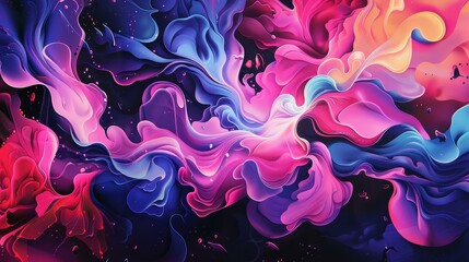 Obraz premium Bold, vibrant mural with stunning visual impact, Ai Generated