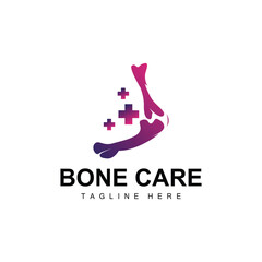 Bone Health Logo Simple Illustration Silhouette Template Vector Design