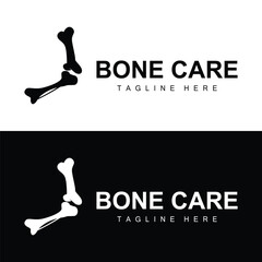 Bone Health Logo Simple Illustration Silhouette Template Vector Design