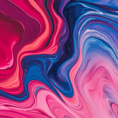 Fototapeta premium Mesmerizing liquid marble texture, blending vibrant colors seamlessly, evoking a sense of fluidity and elegance.