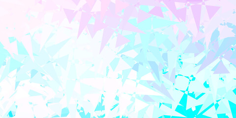 Light Pink, Blue vector background with random forms.