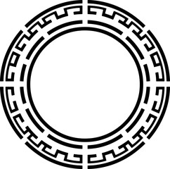 Traditional circle korean frame